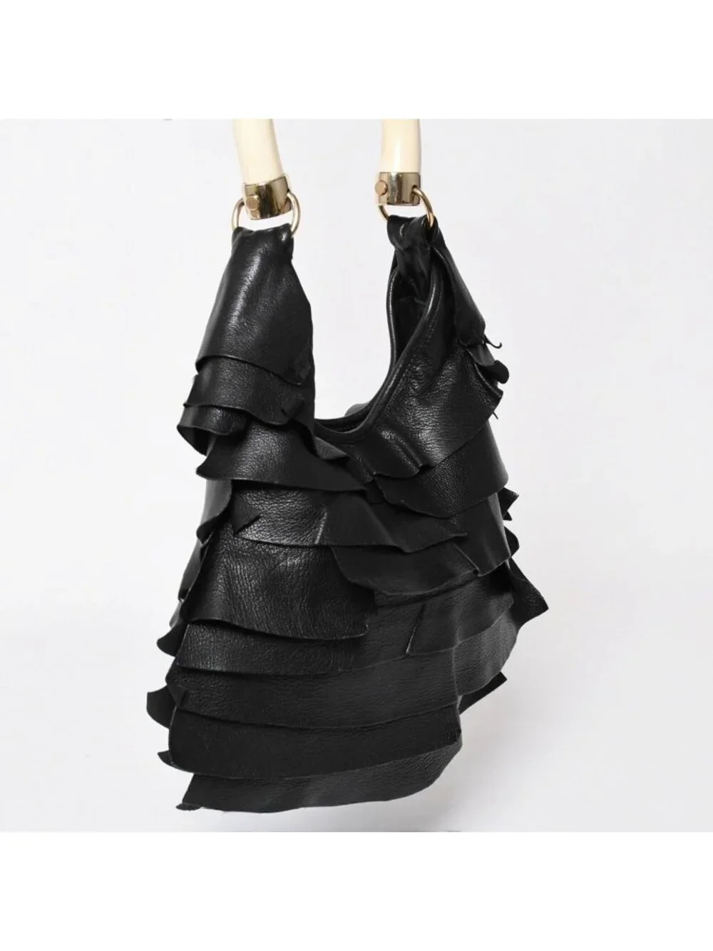 Saint Laurent Mombasa Shoulder Bag Tropez Black